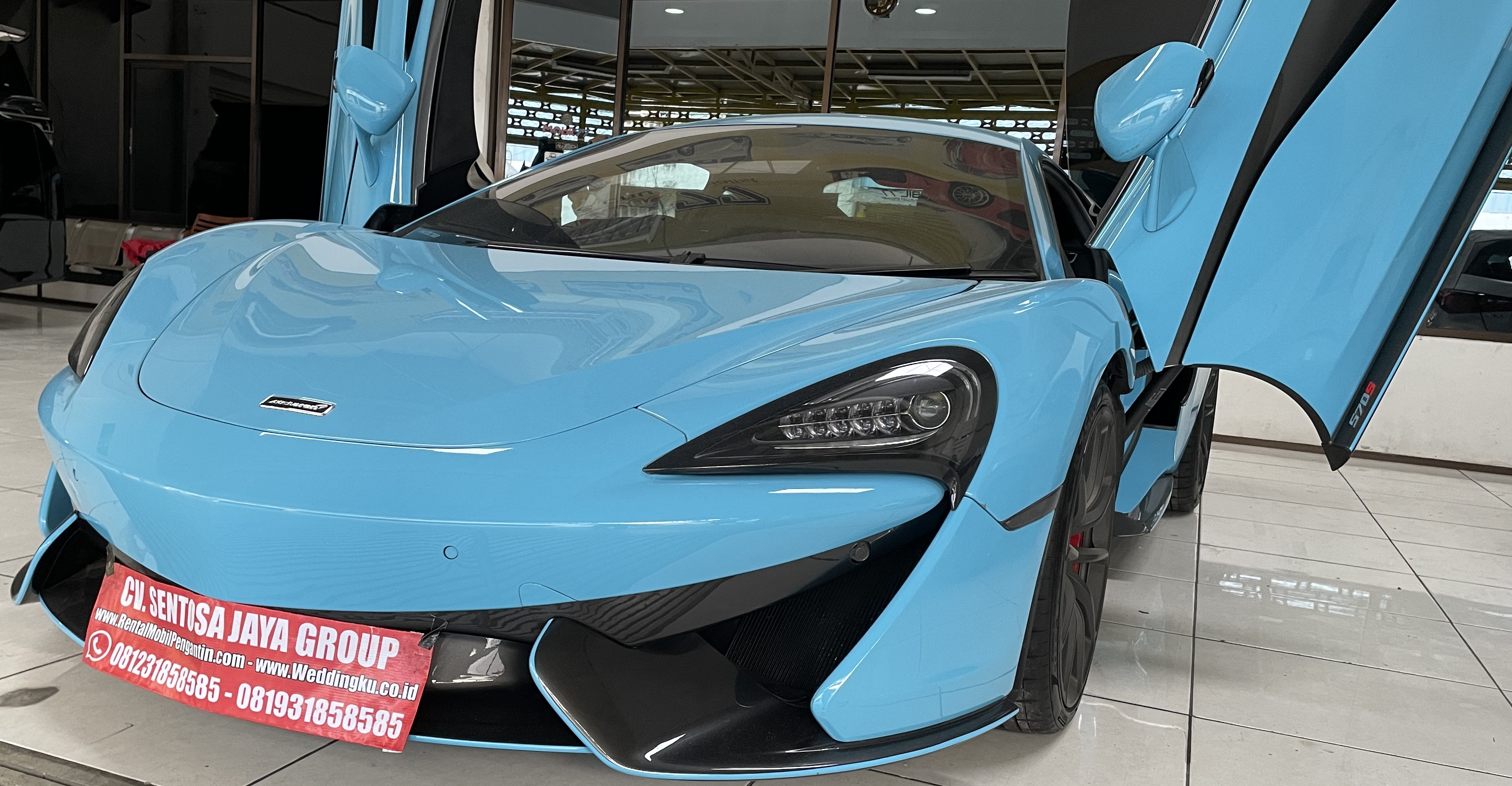 sewa mobil pengantin mclaren murah surabaya