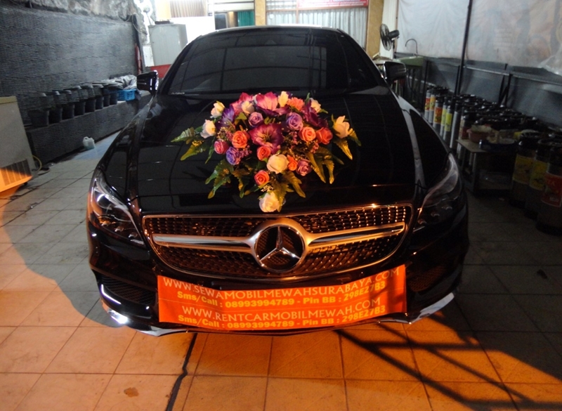 sewa mobil pengantin mercy cls class hitam 2016/2017 surabaya