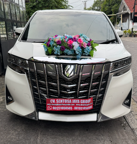 sewa mobil pengantin alphard facelift putih surabaya