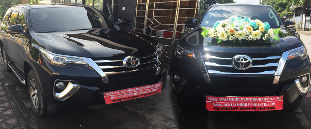 sewa mobil pengantin fortuner surabaya