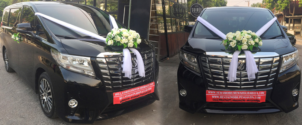sewa mobil alphard transformer wedding car surabaya