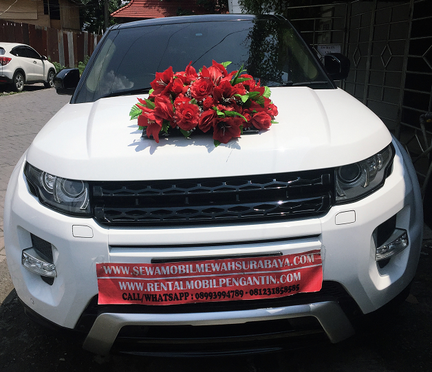 sewa mobil pengantin range rover evoque surabaya