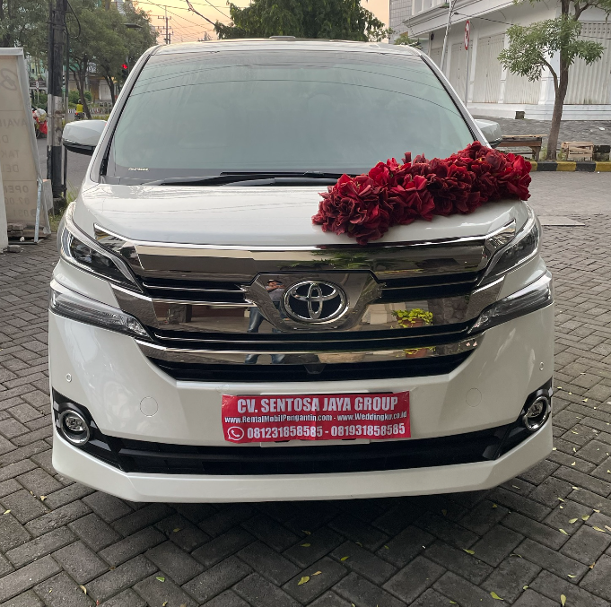 sewa mobil pengantin vellfire transformer hitam surabaya