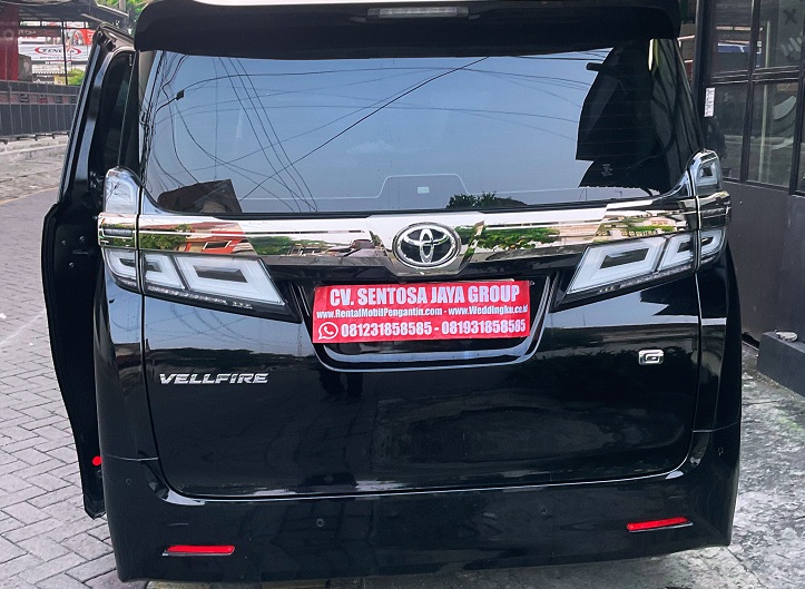 rental sewa mobil vellfire hitam G wedding car surabaya